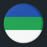 Komi Republik Flagga Magnet<br><div class="desc">Patriotiska flaggan för Komi Republiken</div>