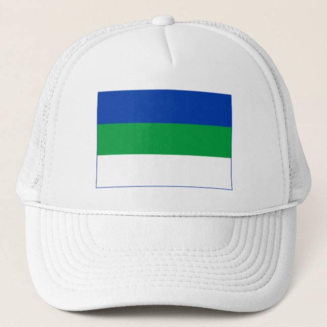 Komi Republiken Flagga Keps (Framsida)