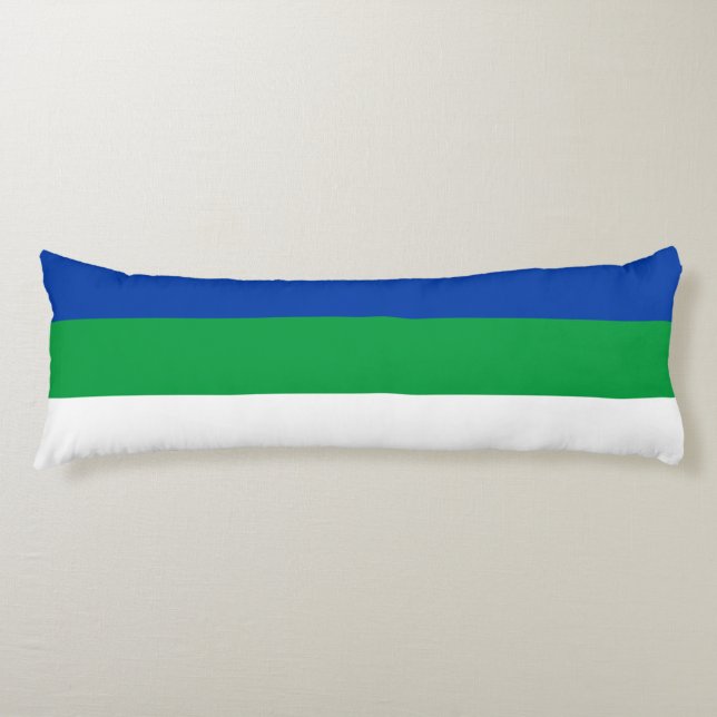 Komi Republiken Flagga Kroppskudde (Framsidan)