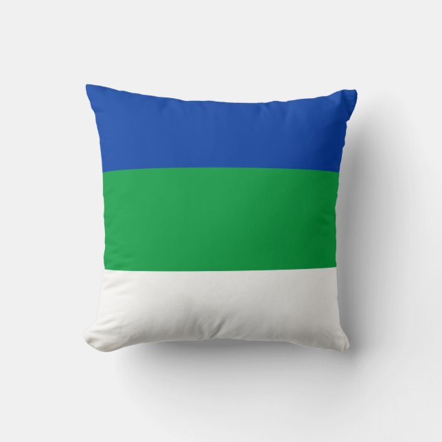 Komi Republiken Flagga Kudde (Framsida)