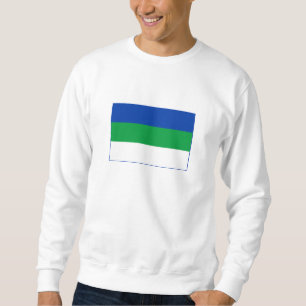 Komi Republiken Flagga Lång Ärmad Tröja
