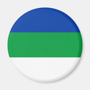 Komi Republiken Flagga Magnet