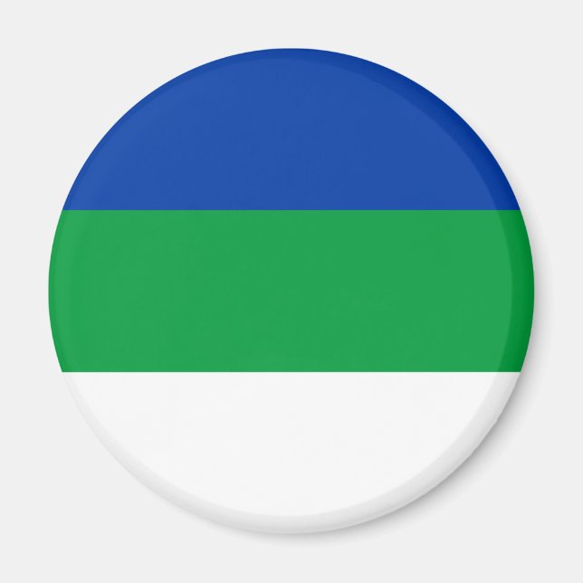 Komi Republiken Flagga Magnet (Framsidan)