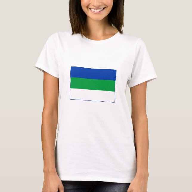 Komi-republiken Flagga T Shirt (Framsida)