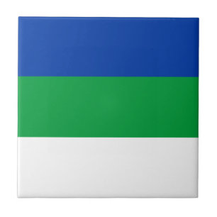 Komi Republikens flagga Kakelplatta