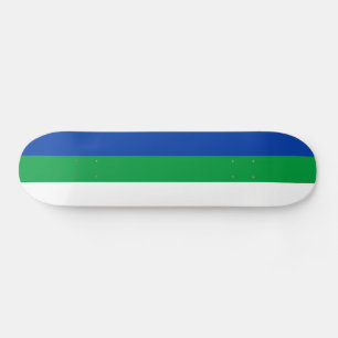 Komi Republikens flagga Mini Skateboard Bräda 18,5 Cm