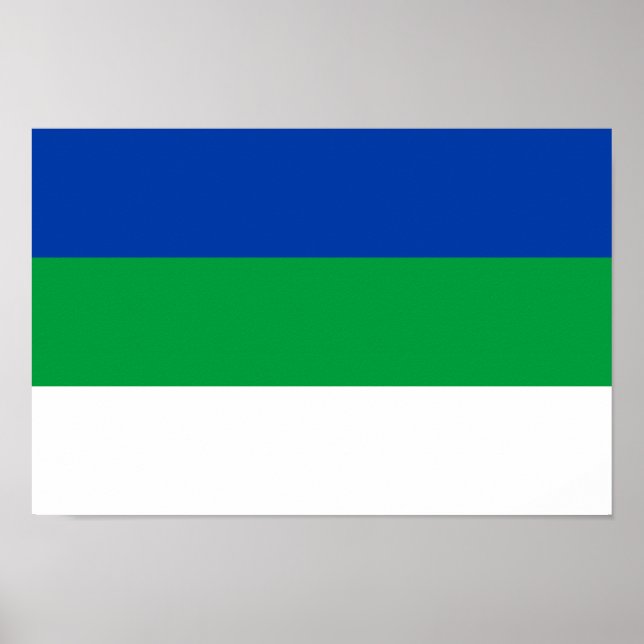 Komi Republikens flagga Poster (Framsidan)