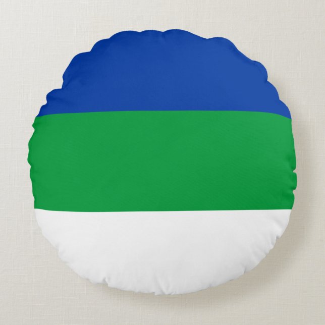 Komi Republikens flagga Rund Kudde (Framsidan)