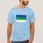 Komi Republikens flagga T Shirt<br><div class="desc">Komi Republikens patriotiska flagga.</div>