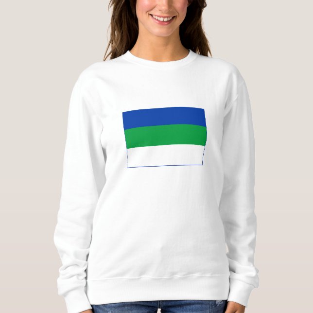 Komi Republikens flagga T Shirt (Framsida)