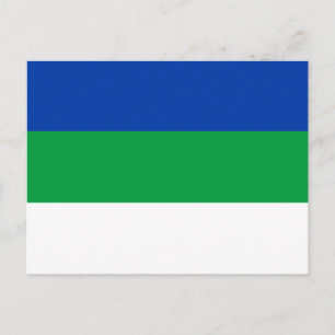 Komi Republikens flagga Vykort