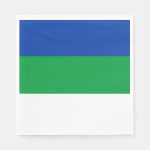 Komi Republiks Flagga Pappersservett