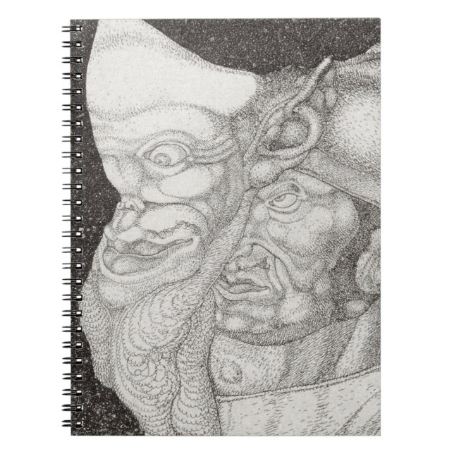 Komiker (1904) tryckt av Paul Klee Anteckningsbok (Framsidan)