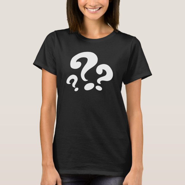 Komiker FRÅGESMÄRKE T Shirt (Framsida)