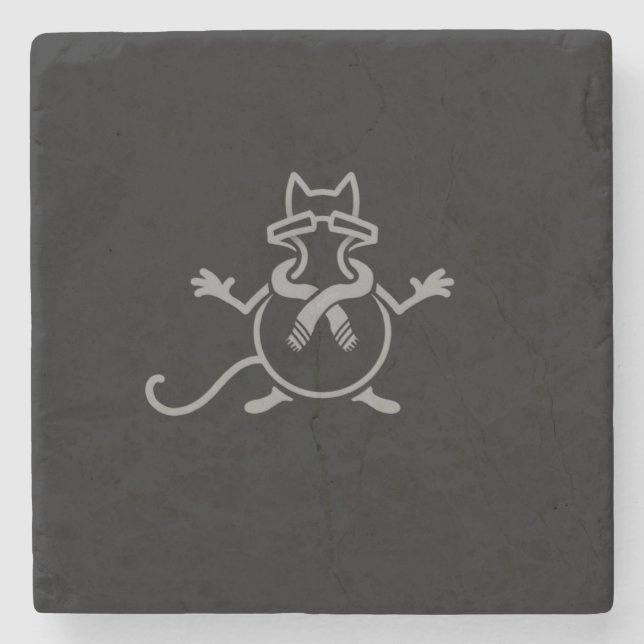 Komiker Katt Underlägg Sten (Framsidan)