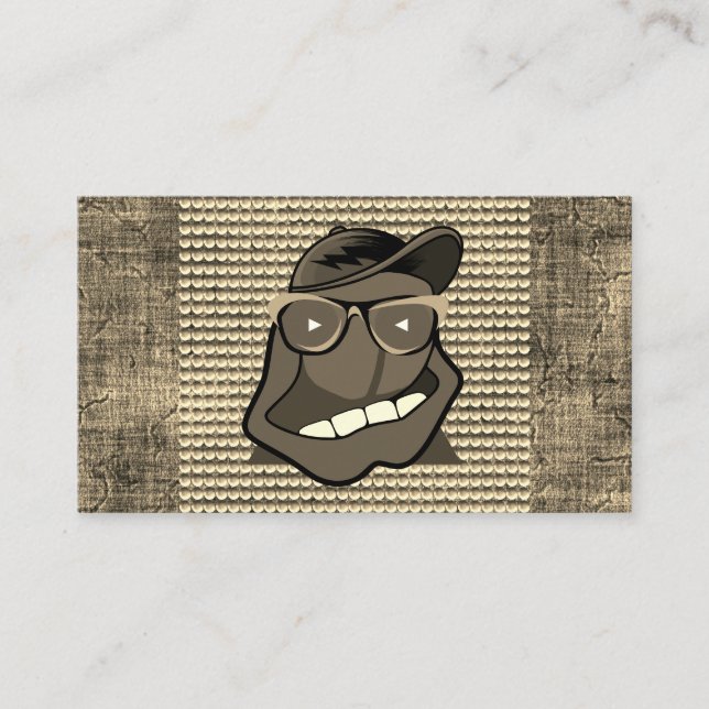 Komiker Ställa upp Tecknad Underhållningsbranschen Visitkort (Framsida)