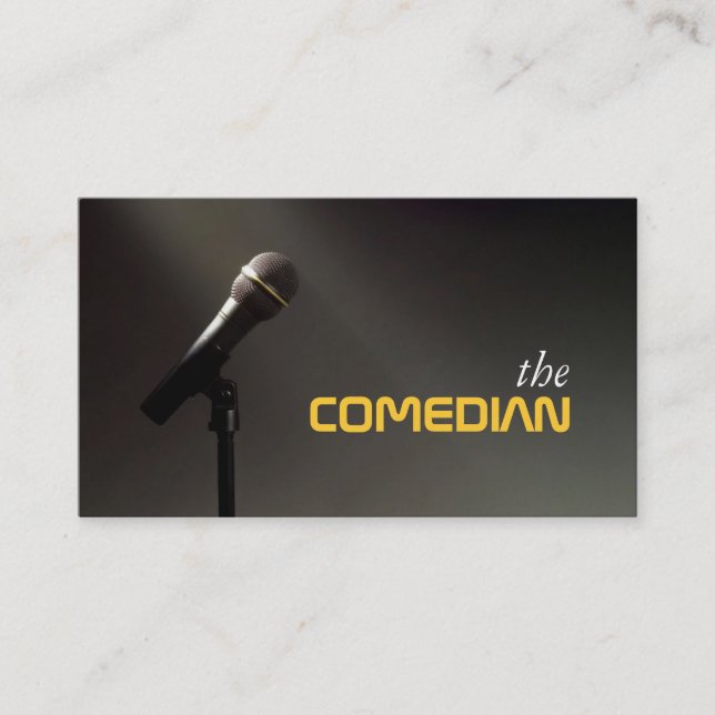 Komiker Underhållningsutförare Comedy Theater Visitkort (Framsida)