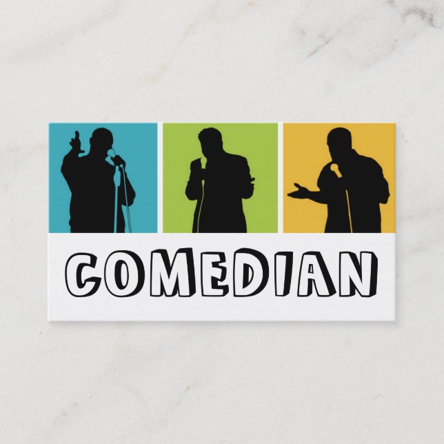 Komiker Underhållningsutförare Comedy Theater Visitkort (Framsida)