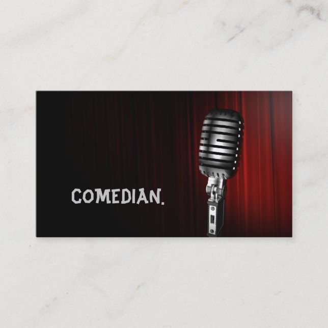 Komiker Underhållningsutförare Comedy Theater Visitkort (Framsida)