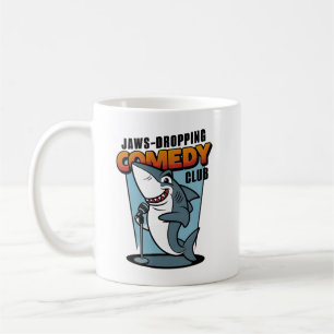 Komikerhajen på Tandpetande Komediklubb Kaffemugg