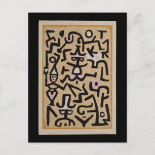 Komikernas handsedel Klee Fine Art Vykort