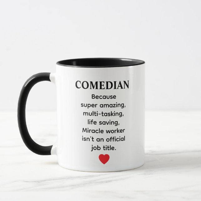 Komikerpresent – Rolig Stand-Up Komedidesign Mugg (Vänster)