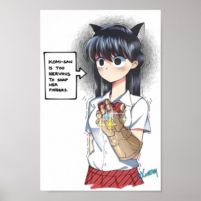KomiSan Cant Communicate Infinity Komi Poster (Framsidan)