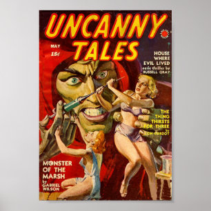 Komisk affischmaj för Uncanny sagor Poster