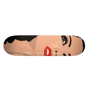 Komisk brunettSkateboard Mini Skateboard Bräda 18,7 Cm