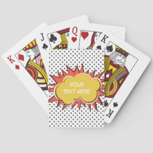 Komisk explosion spel kort