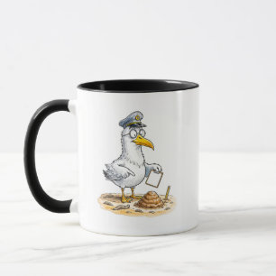 Komisk Fågelmask Inspektion Mugg