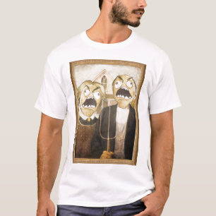 Komisk flott målning för ursinneansikteMeme T-shirt
