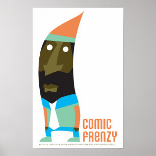 Komisk frenesiGnomeaffisch Poster