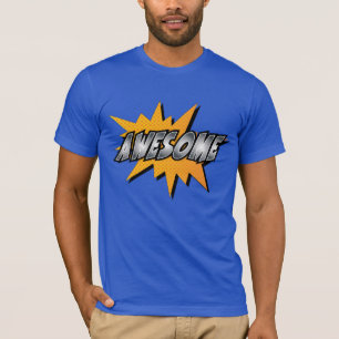 Komisk handlingord för enorm Superhero T Shirt