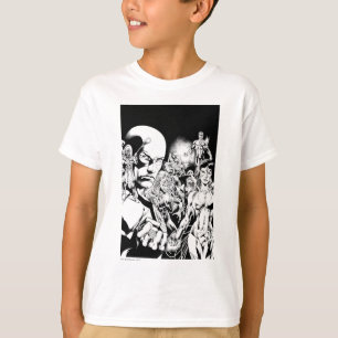 Komisk panel 2 för mest svart natt t-shirt
