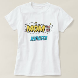 Komisk superhjälte för pojkbarn Baby Shower Mamma T Shirt