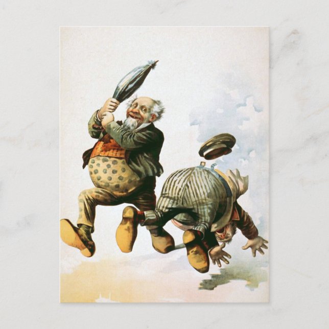 "Komisk" Vintage Vykort (Framsida)