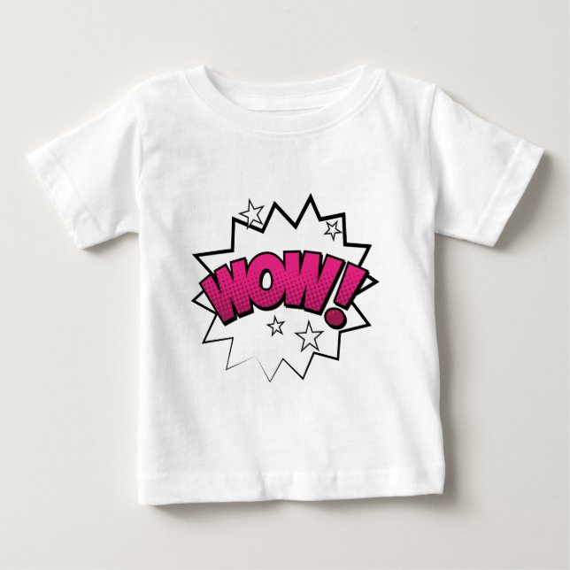 Komisk WOW T Shirt (Framsida)