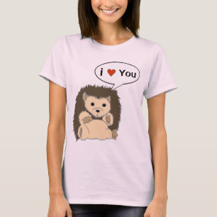 Komiska igelkottskjortor skräddarsy tal bubblar t-shirt
