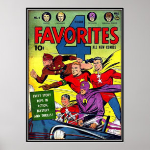 Komiska remsor för vintage - poster