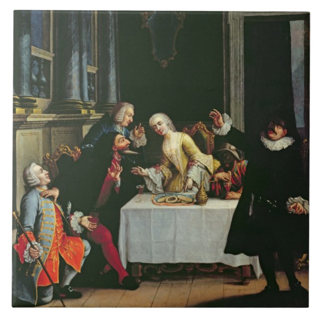 Komiska skådespelarear kakelplatta (Framsidan)