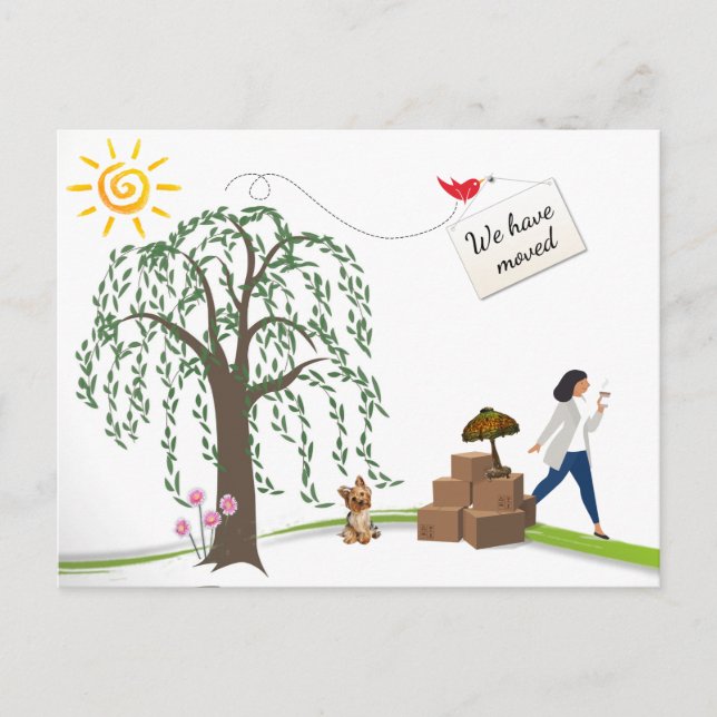 Komiskt byte av postkort i Adress II Meddelande Vykort (Framsida)