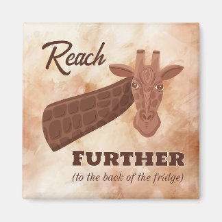 Komiskt handdragen Giraffe, Reach-FORMER Magnet