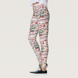 Komiskt mönster för Sloth Leggings
