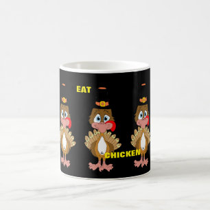 Komiskt Thanksgiving Turkiet Kaffemugg