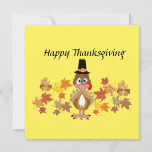 Komiskt Turkiet och Thanksgivingen Vänner Kort