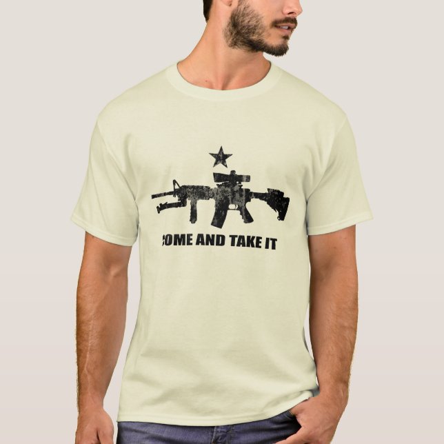 Komm ta det med AR-15 T-shirt (Framsida)