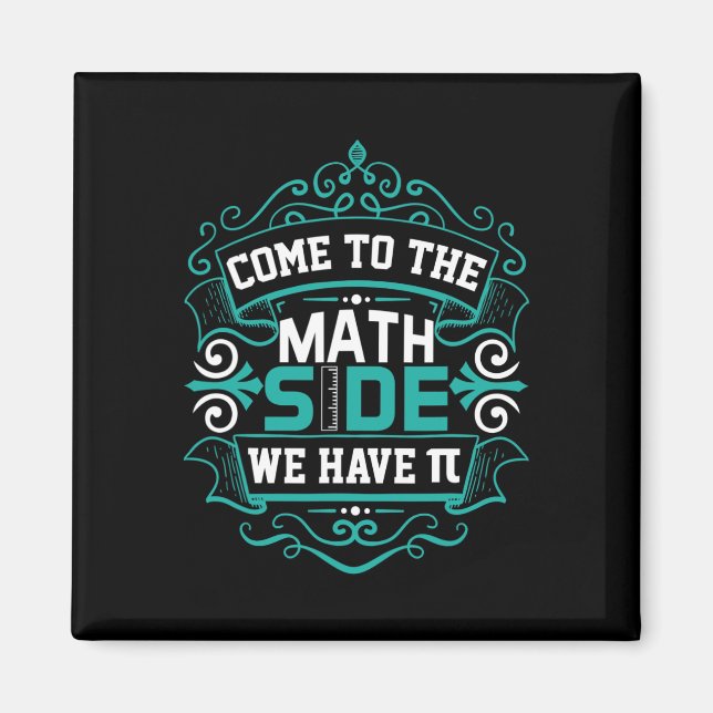 Komm Zum Math Side Wir Haben Pi - Pi Day Magnet (Framsidan)