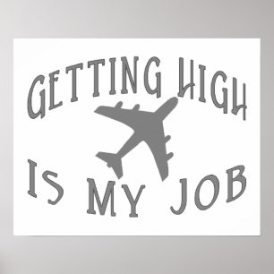 Komma åt piloten High Airline Poster