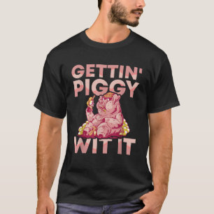 Komma åt svinn med BBQ Gris Roast Barbecue T Shir Shirt